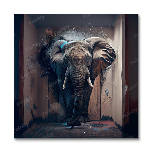 Breakthrough Elephant II (Diamond Painting)