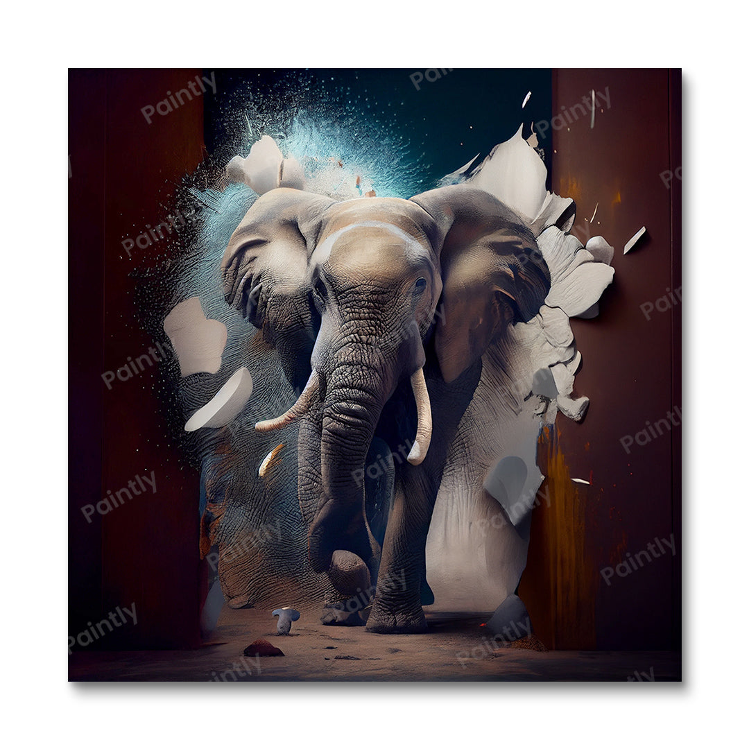 Breakthrough Elephant I (Paint by Numbers)