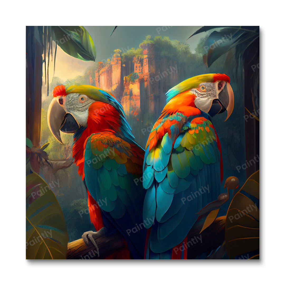 Macaw Paradise III (Diamond Painting)