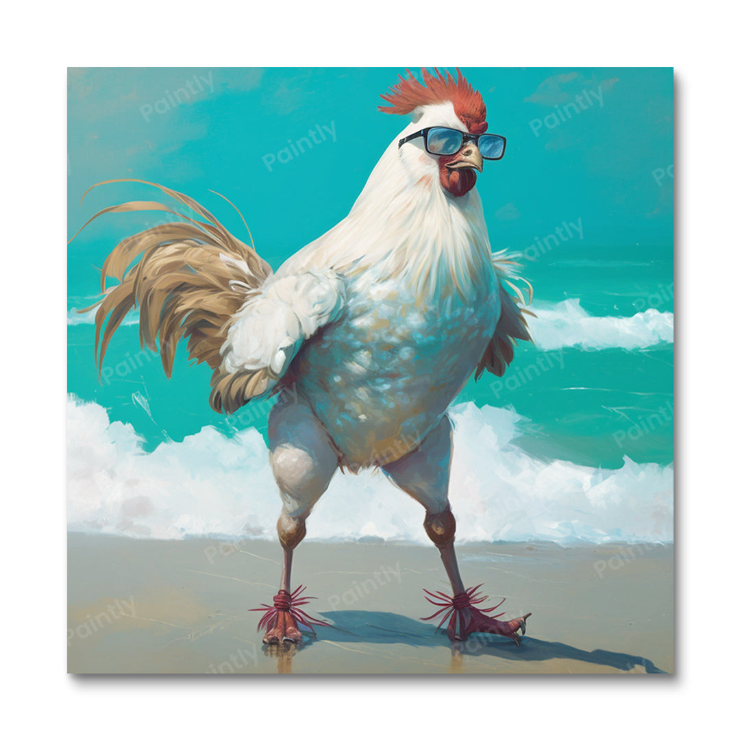 Giga Chad Rooster (Wall Art)