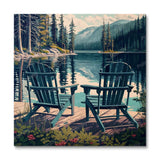 Chairs by the Lake I (Wall Art)
