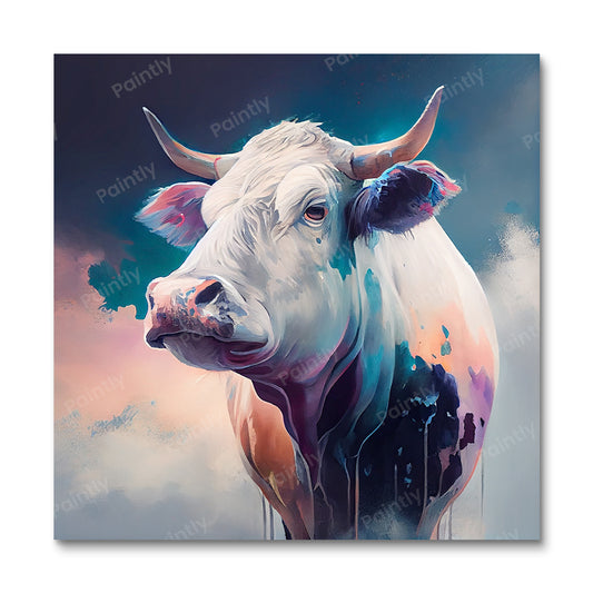 Cow Portrait (Paint by Numbers)