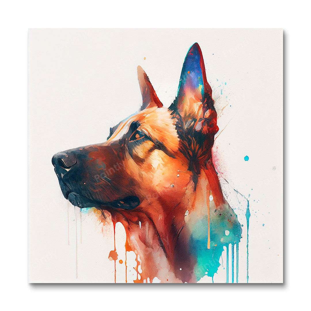 Paint Splash Dog II by Avery (Diamond Painting)