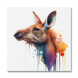 Paint Splash Kangaroo af Avery (Wall Art)