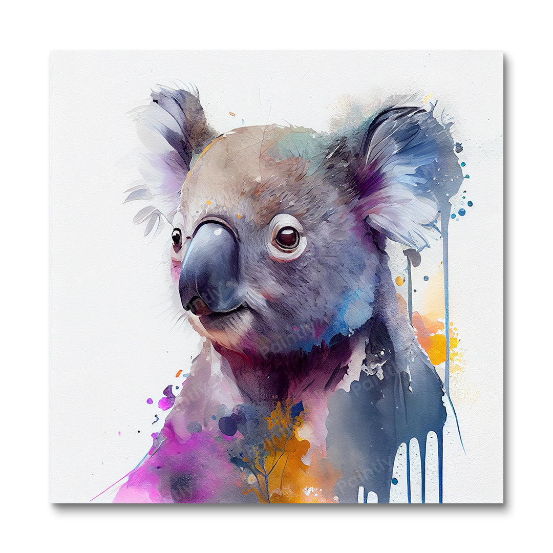 Paint Splash Koala by Avery (Diamond Painting)