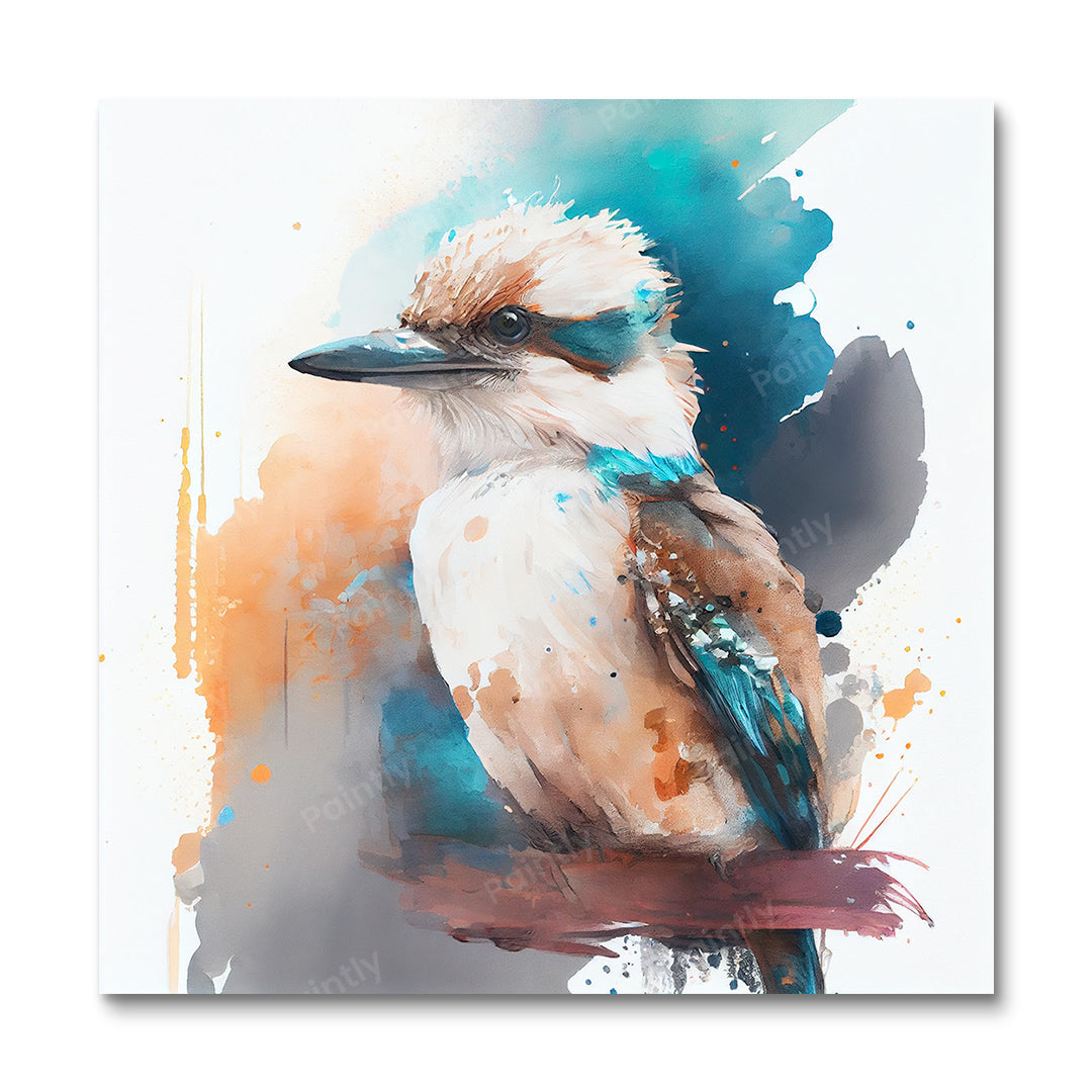 Paint Splash Kookaburra af Avery (Paint by Numbers)