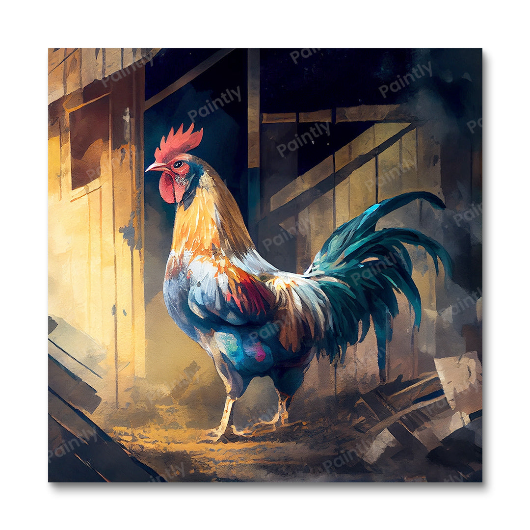 Rooster II (Paint by Numbers)