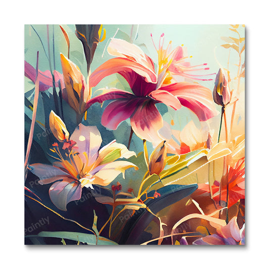 Vibrant Flowers I (Diamond Painting)