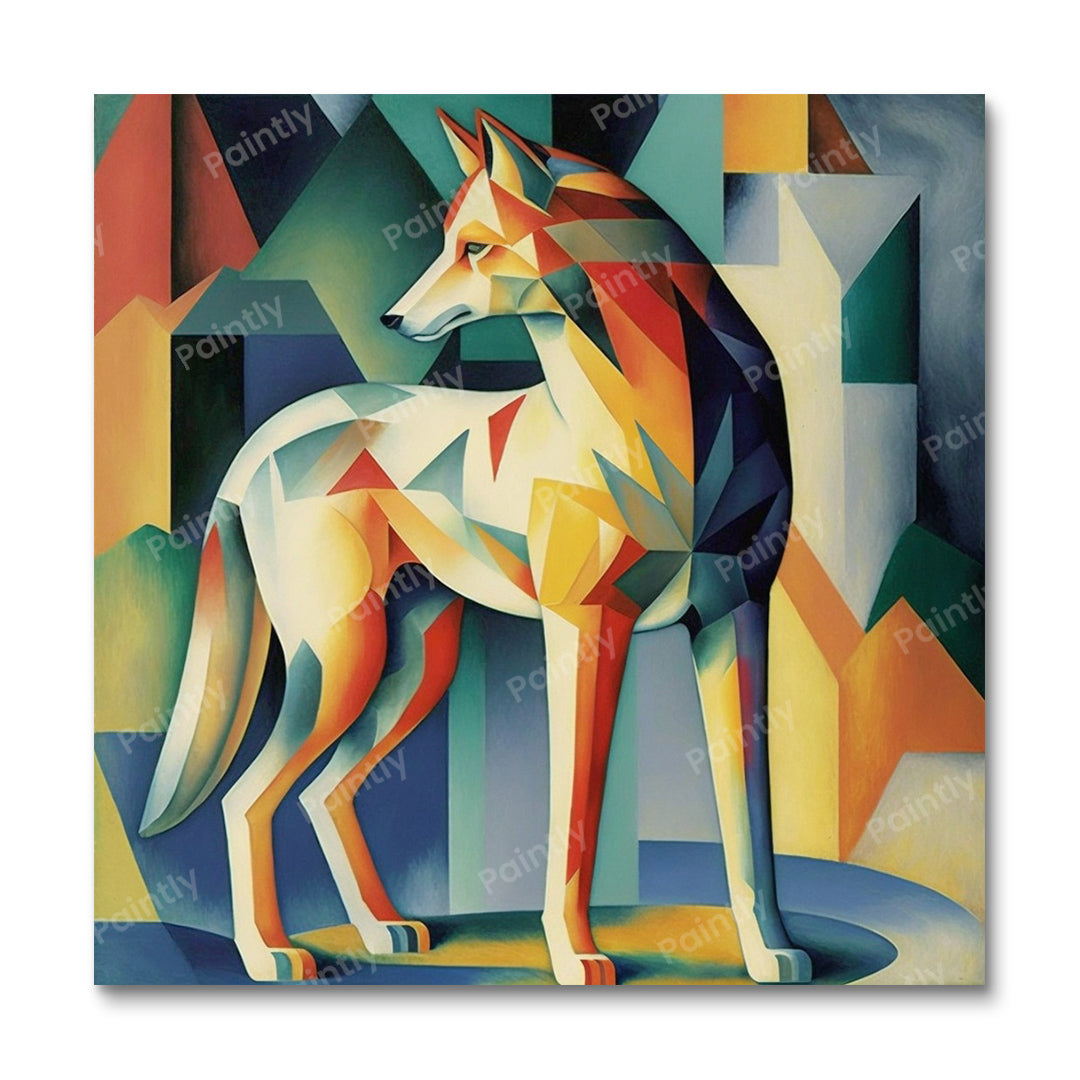 Abstract Wolf (Wall Art)