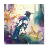 Akvarel Magpie (vægkunst)