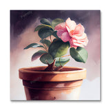 Pink Rose Flower Pot (Wall Art)