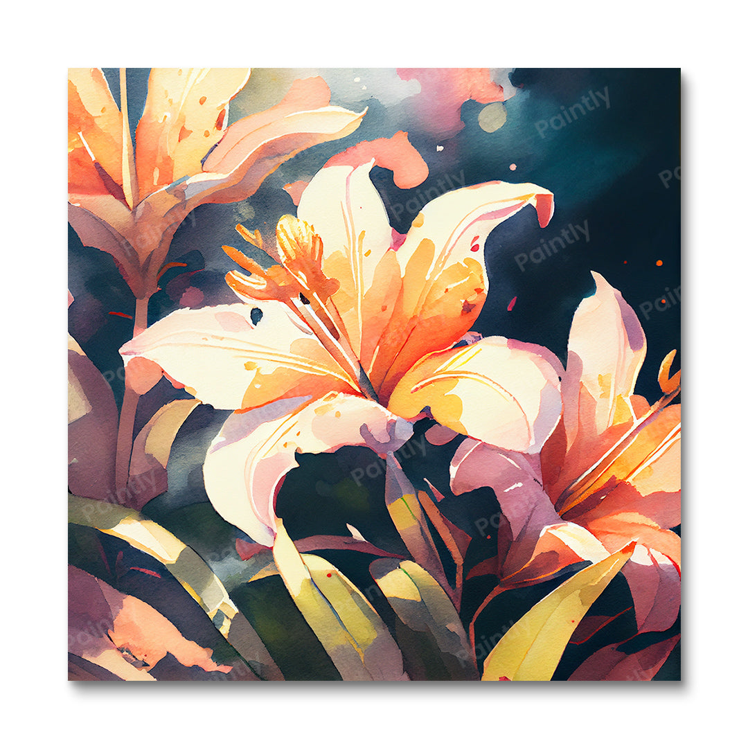 White Orchids I (Diamond Painting)