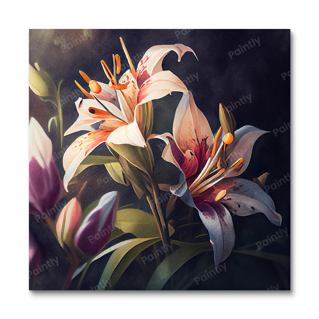 White Orchids II (Wall Art)