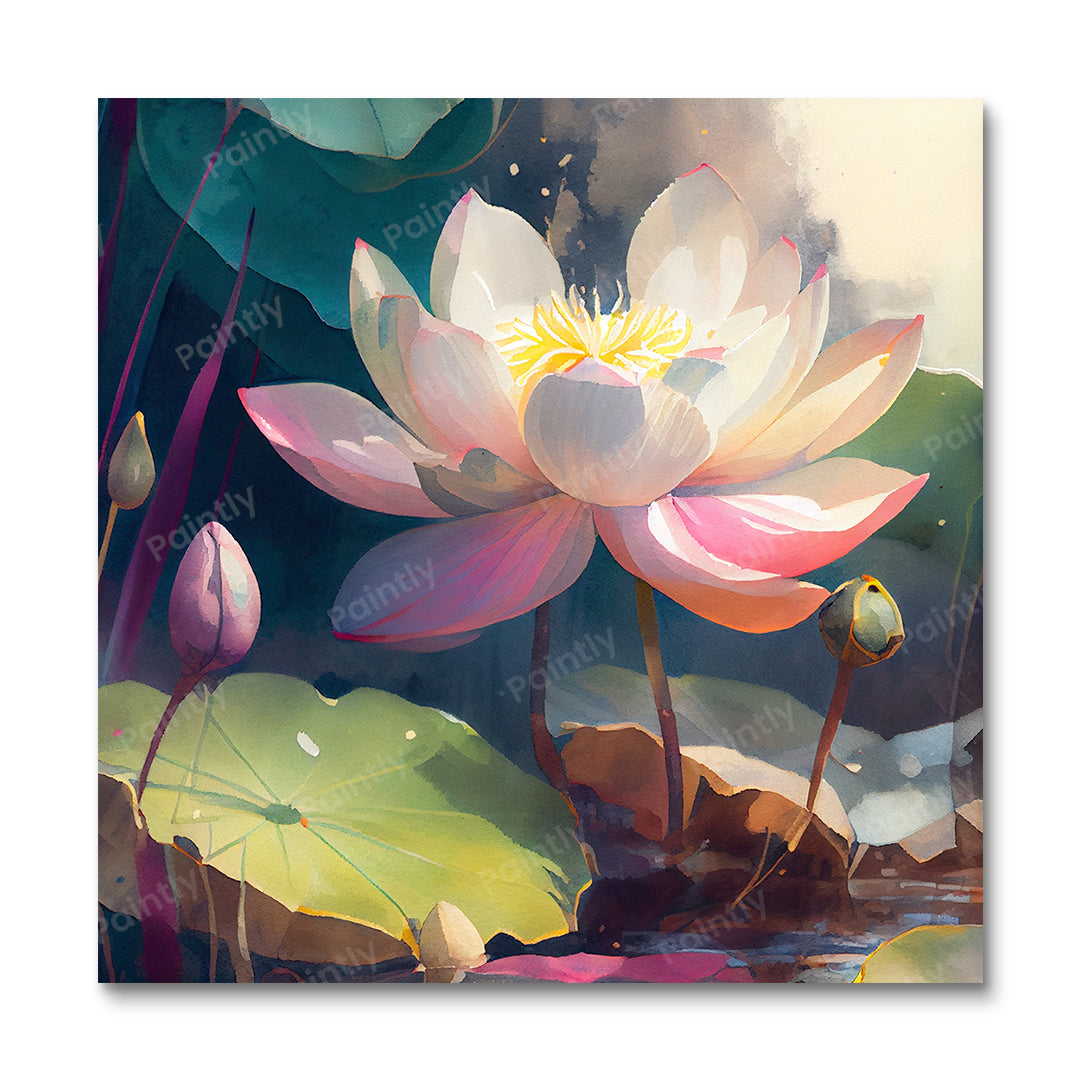 Lotus I (Diamond Painting)