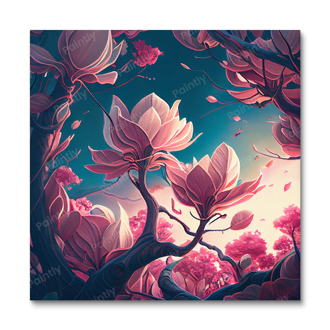 Magnolia Flowers III (Paint by Numbers)