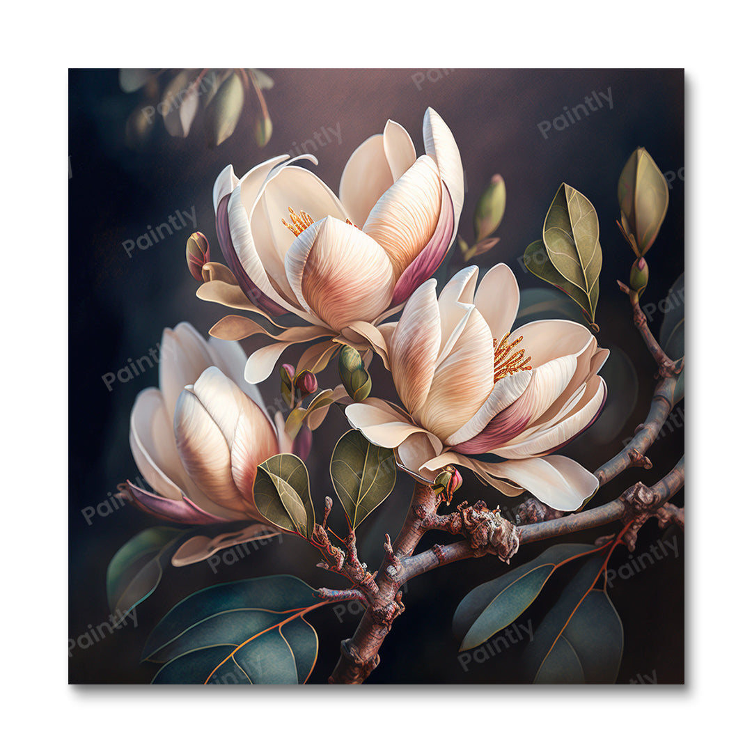 Magnolienblüten VI (Wandkunst)