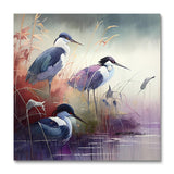 Vögel am Fluss III (Wandkunst)