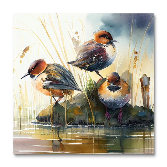 Birds by the River II (Paint by Numbers)