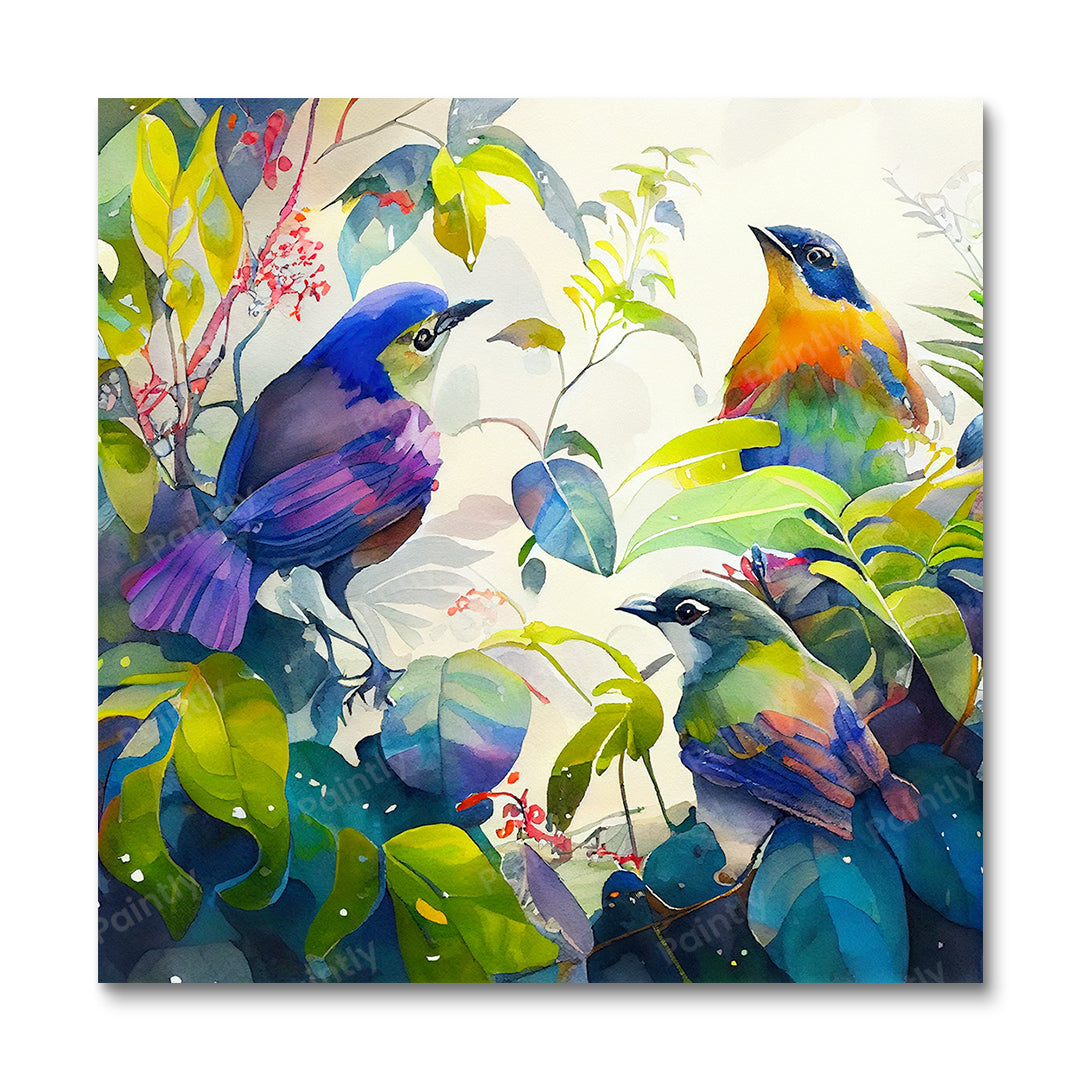 Mehrere Vögel V (Wandkunst)