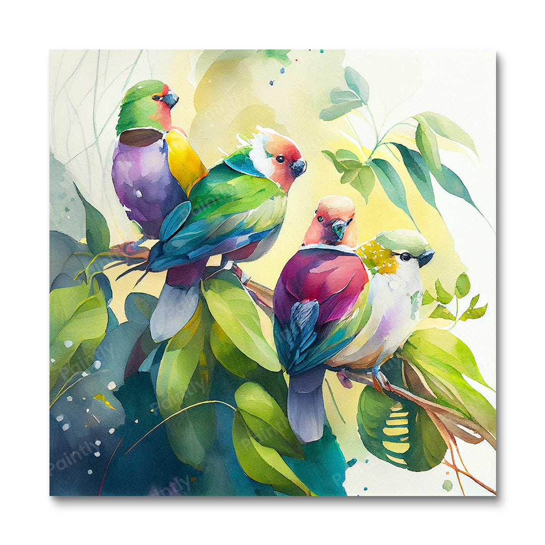 Multiple Birds VI (Diamond Painting)