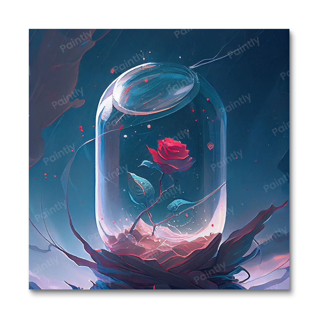 Isolierte Rose VI (Diamond Painting)