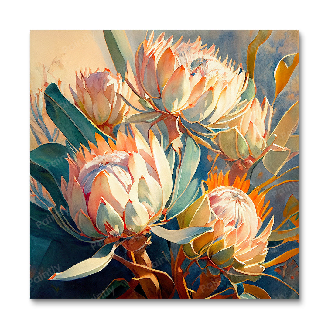 Proteas I (Diamond Painting)