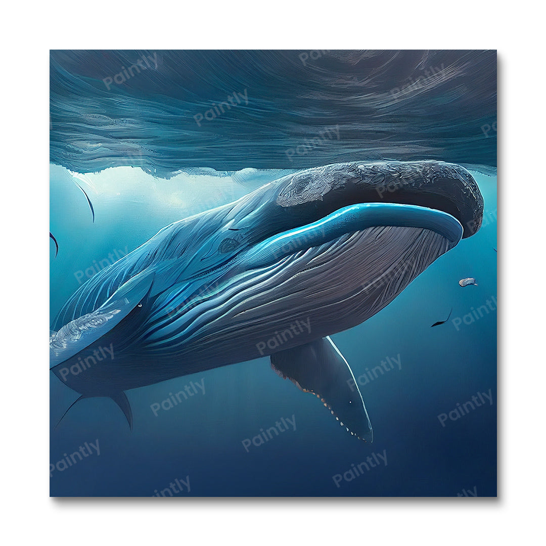 Majestic Blue Whale II (Paint by Numbers)