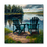 Chairs by the Lake IV (Wall Art)