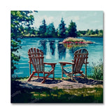Chairs by the Lake V (Paint by Numbers)