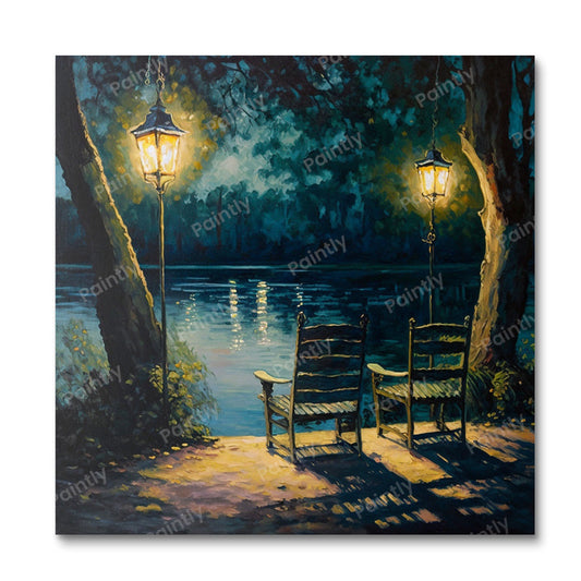 Chairs by the Lake IX (Wall Art)