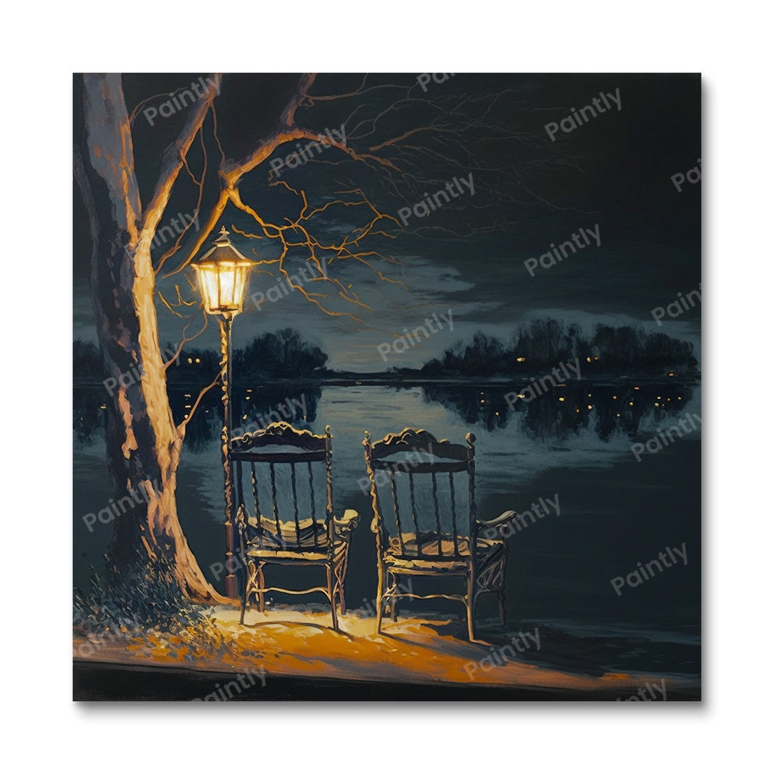 Chairs by the Lake VIII (Paint by Numbers)