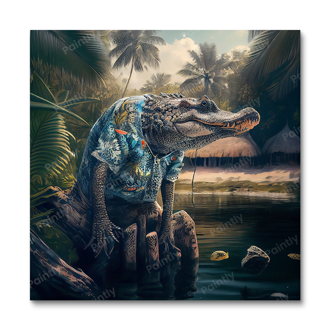 Lonely Party Croc I af Varys Inc (Wall Art)