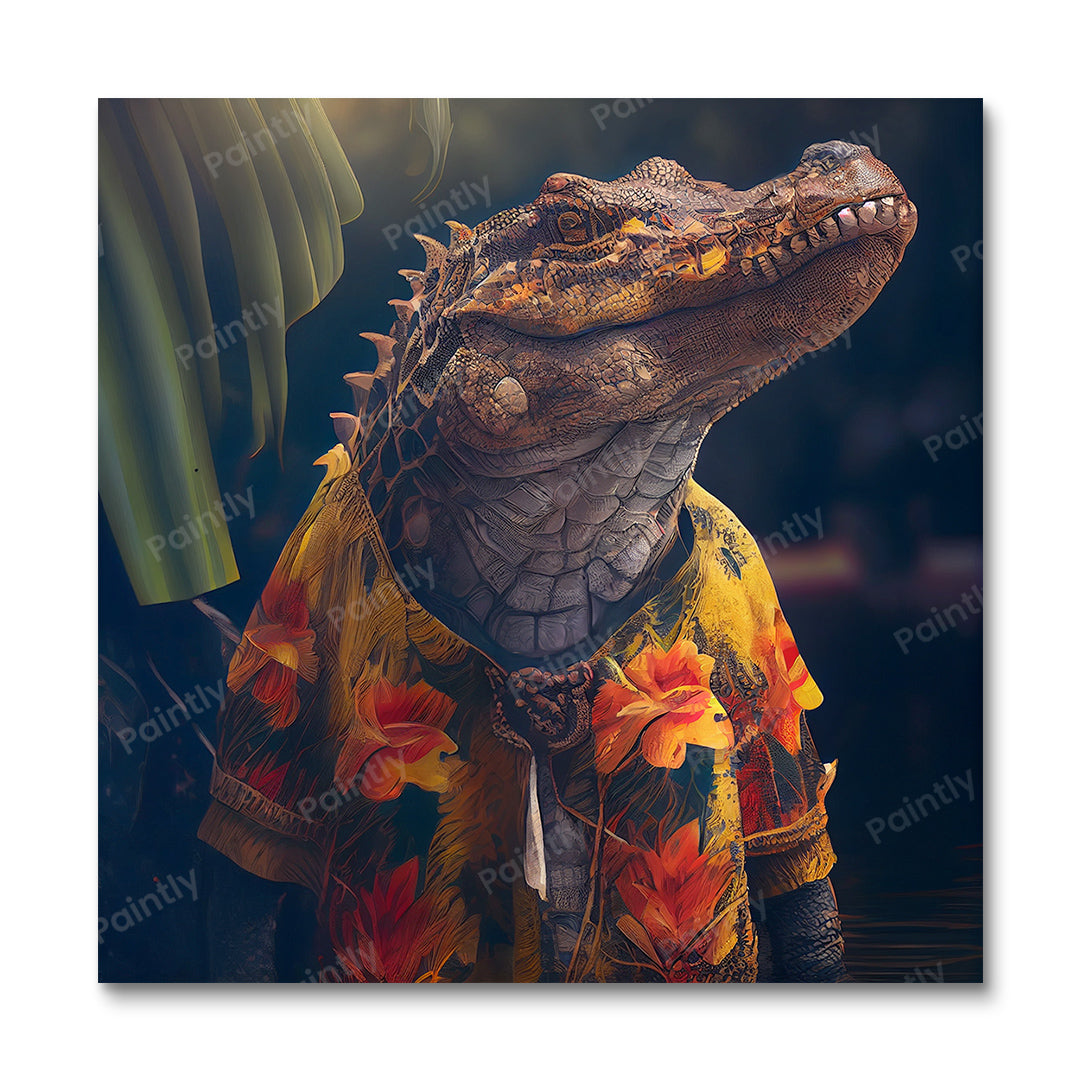 Lonely Party Croc II by Varys Inc (Diamond Painting)