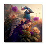 Floral Peacock I (Vægkunst)