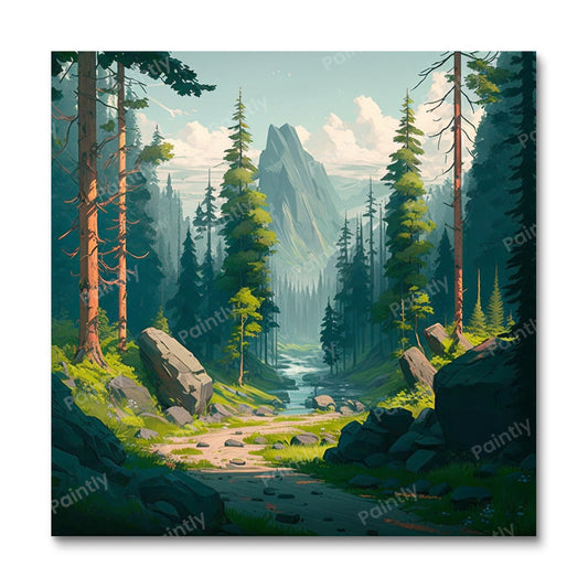 Little Creek Forrest II (Diamond Painting)