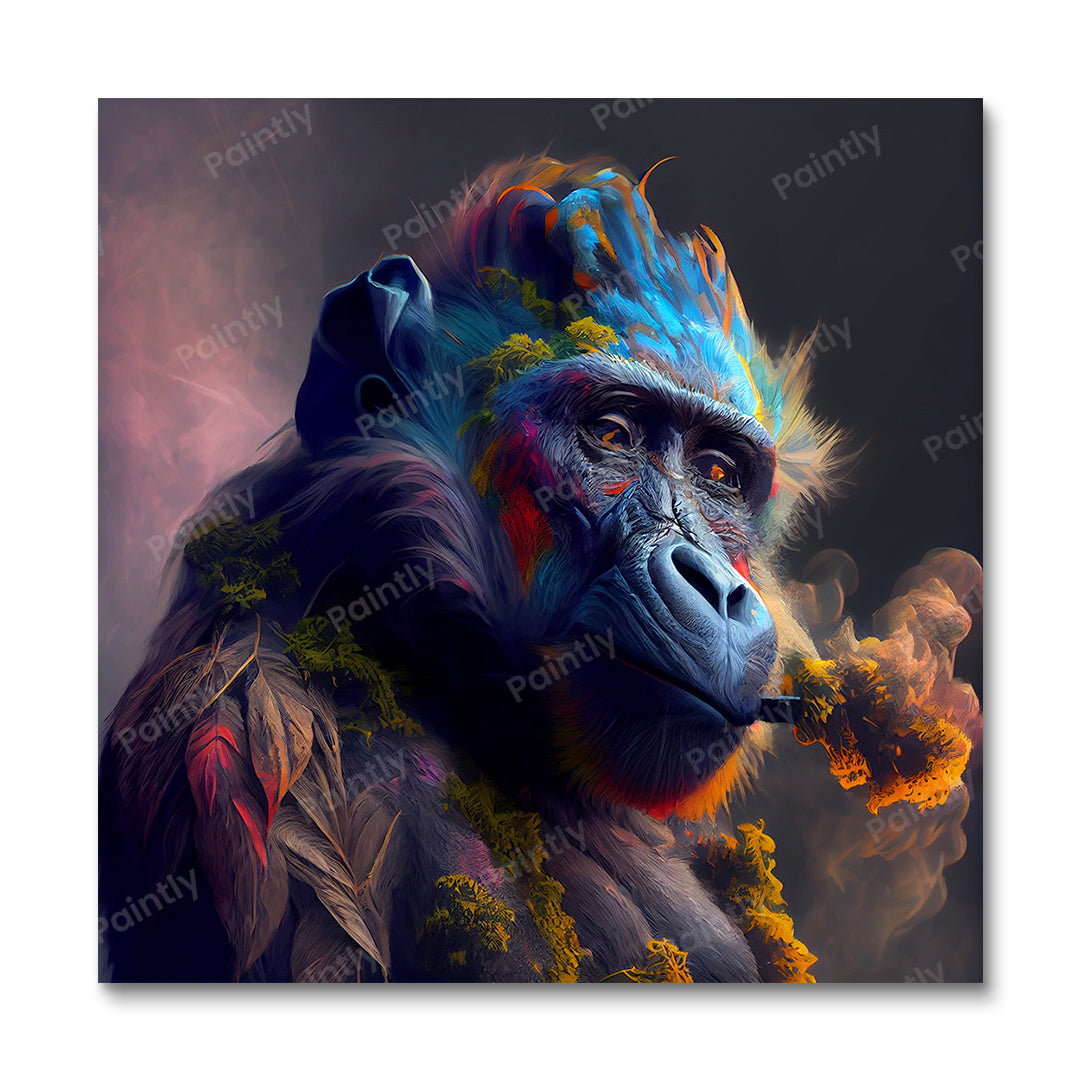 Dope Baboon III by Varys Inc (Paint by Numbers)