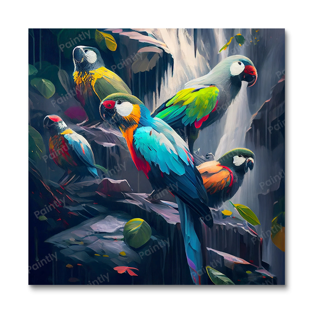 Birds by the Fall III (Diamond Painting)