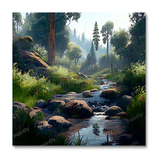 Little Forrest Stream (Diamond Painting)