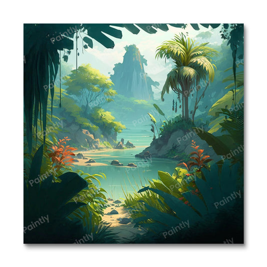 Expansive Jungle II (Paint by Numbers)