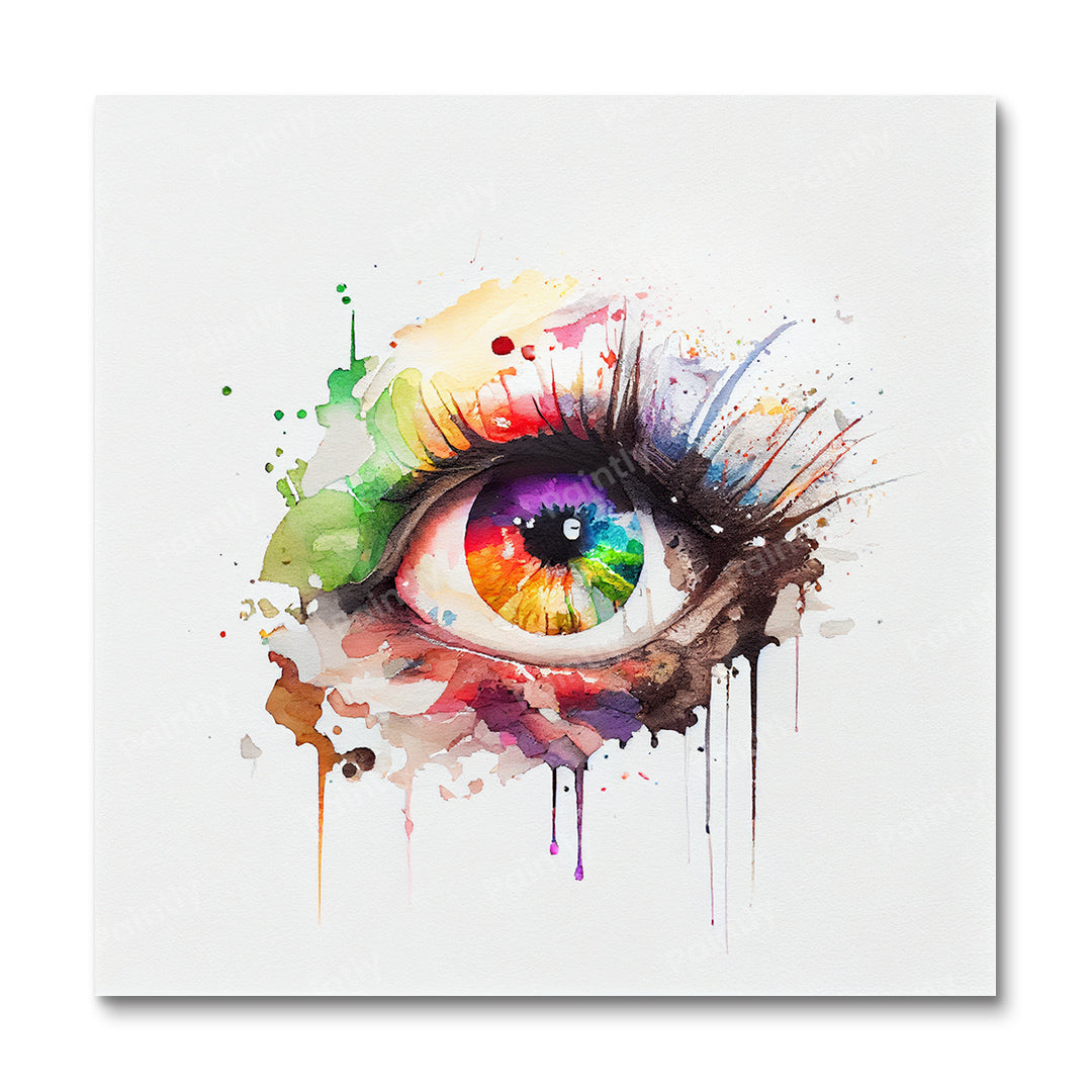 Abstract Eye I (Paint by Numbers)