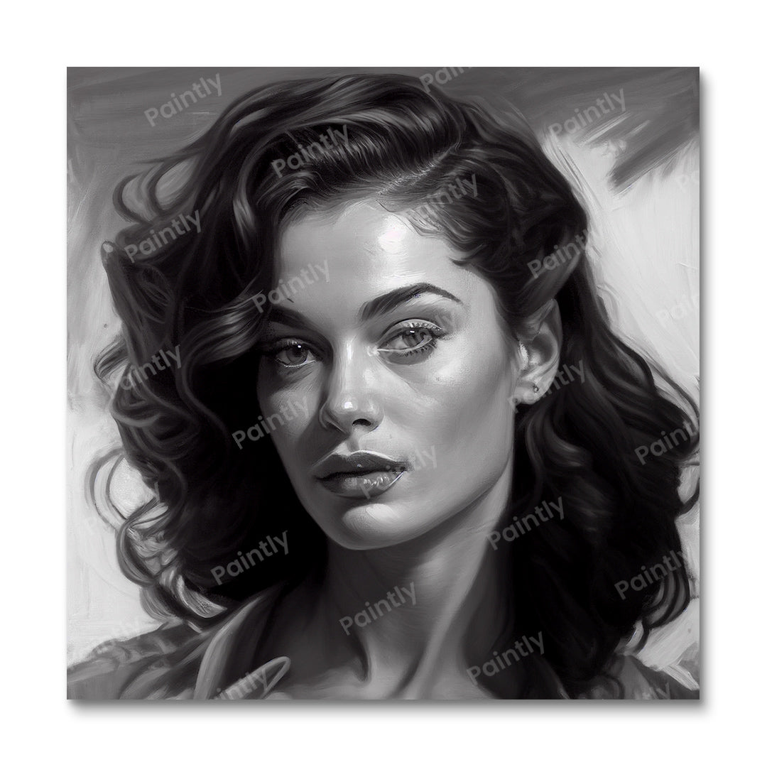 B&W 60's Diva (Diamond Painting)