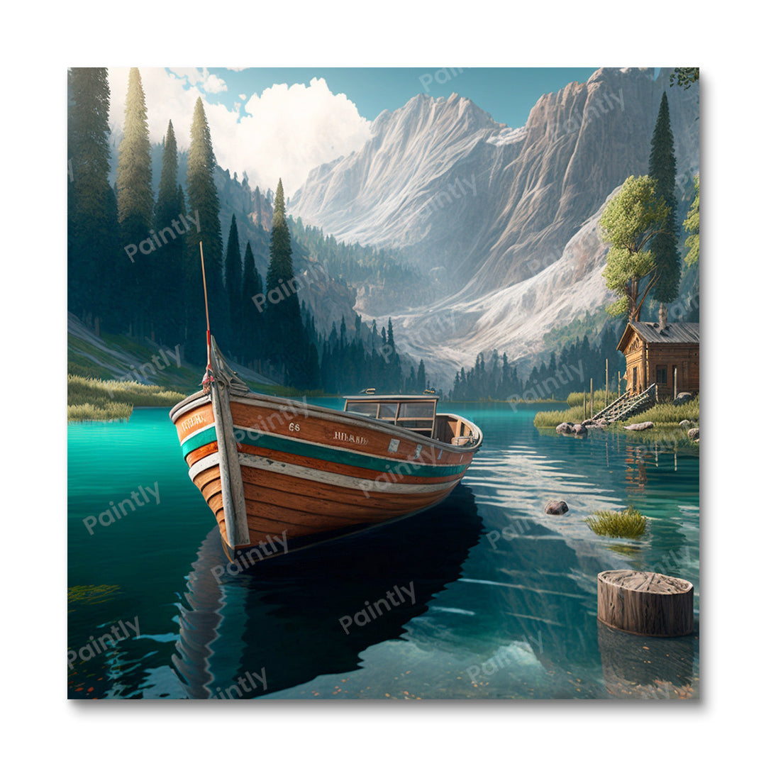 Braies Lake Italy II (Diamond Painting)