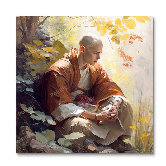 Unwavering Focus Monk I (Diamond Painting)