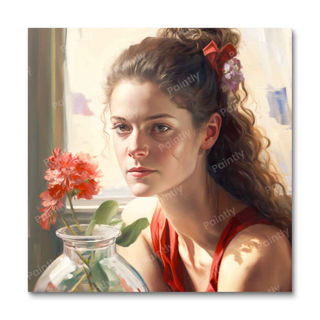 Contemplative Gaze (Diamond Painting)