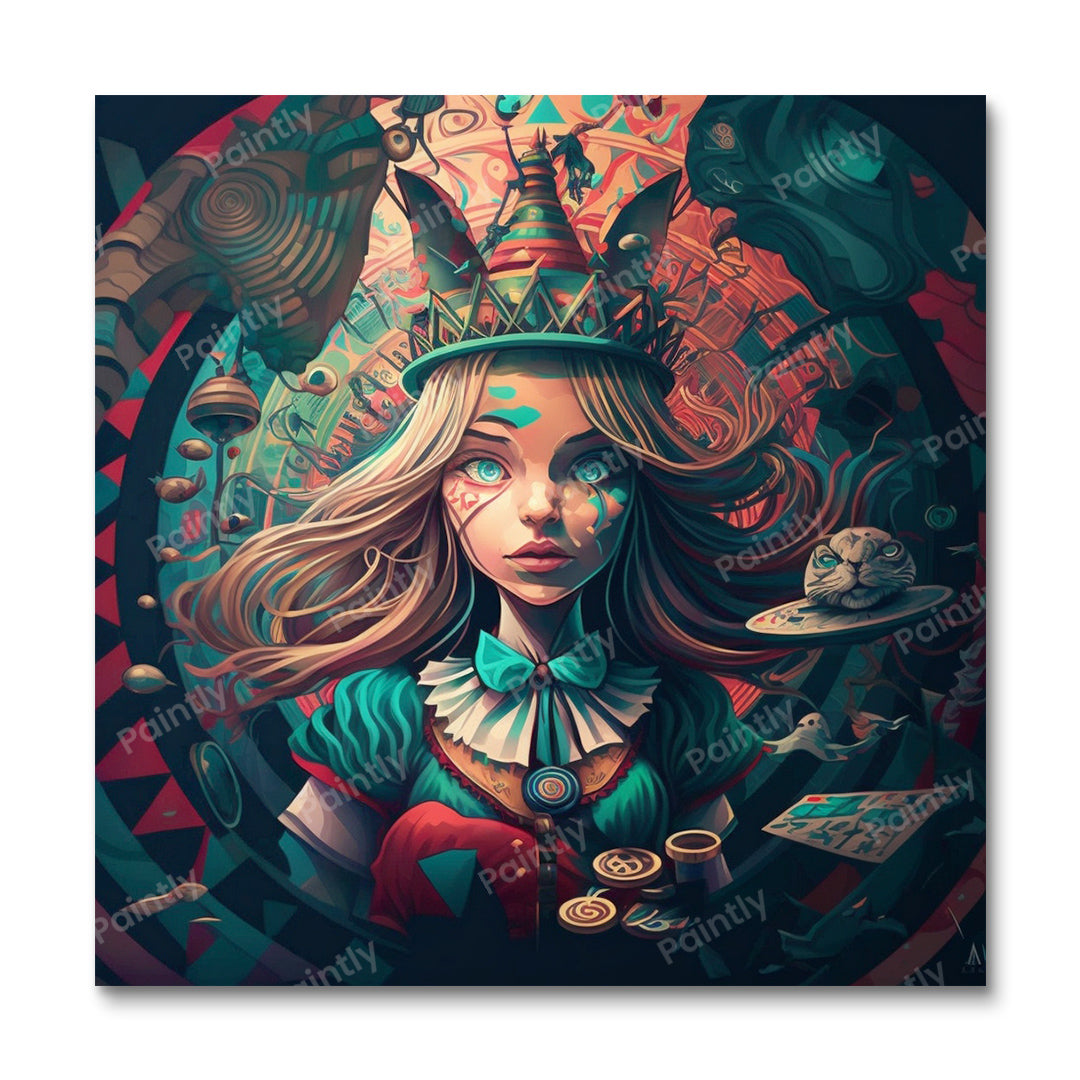 Trippy Alice in Wonderland II (Paint by Numbers)