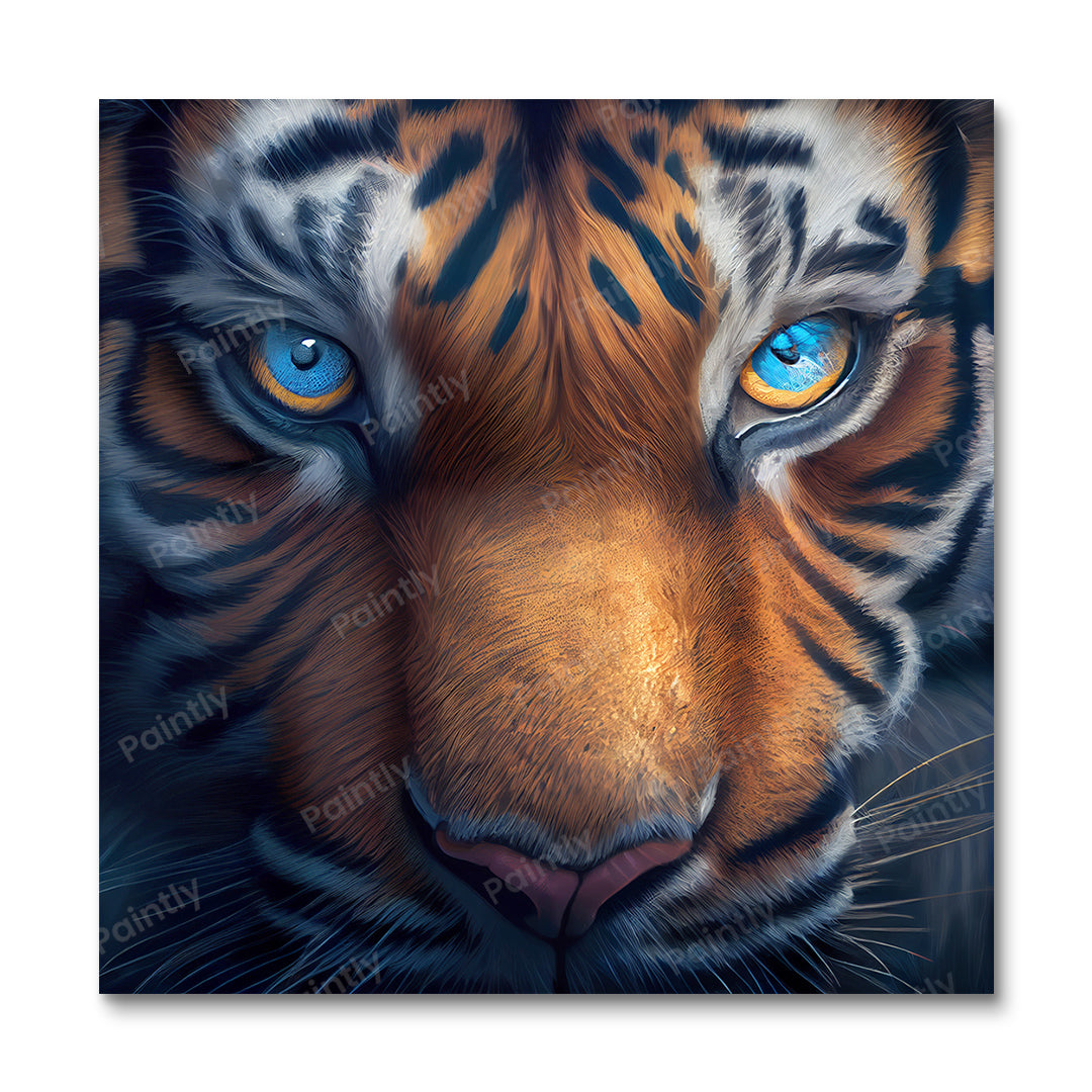 Tiger Portrait I (Vægkunst)