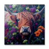 Floral Highland Cow I by Kian (Paint by Numbers)
