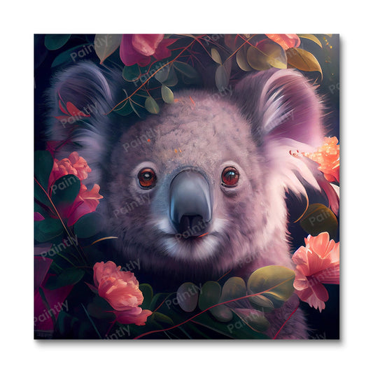 Floral Koala II af Kian (Wall Art)