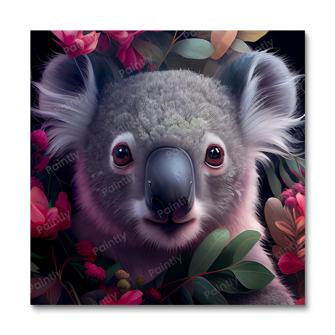 Floral Koala I af Kian (Paint by Numbers)
