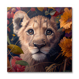 Floral Lion Cub II af Kian (Paint by Numbers)